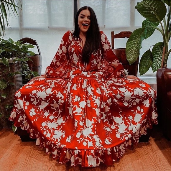 JOHANNA ORTIZ x H&M VOLUMINOUS SATIN DRESS - Picture 3 of 12